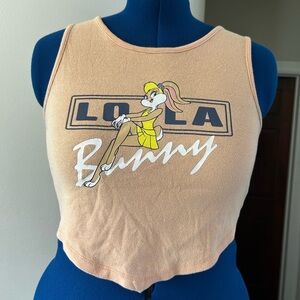 Lola Bunny Graphic Crop Top - Tan